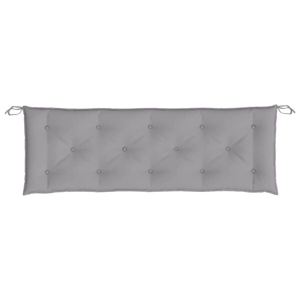 vidaXL Garden Bench Cushion Grey Oxford fabric (100% polyester) Standard