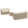 vidaXL Garden Sofa Set Beige