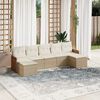 vidaXL Garden Sofa Set Beige