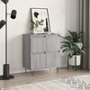 vidaXL Sideboard Grey Sonoma Engineered wood, Iron Medium Sideboard