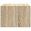 vidaXL Wall-mounted Bedside Cabinet Set of 2 Sonoma Oak Engineered wood
