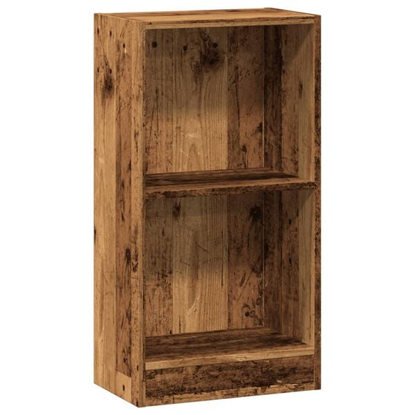 vidaXL Bookcase Old Wood Engineered wood Medium Bookcase Rectangular