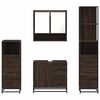 vidaXL Bathroom Furniture Set Brown oak Engineered wood, metal Large