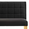 vidaXL Bench Black Velvet Standard Classic/Traditional Bench