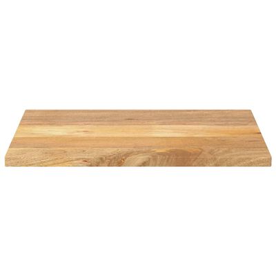 Wood cutting board with top surface visible and thickness, perspective