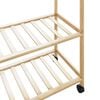 vidaXL Clothes Rack Bamboo Bamboo with varnished finish Medium