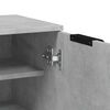 vidaXL Shoe Cabinet Concrete grey Engineered wood Medium Shoe Cabinet