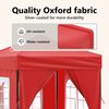 vidaXL Folding Party Tent with Sidewalls Red 6.6'x6.6'
