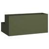 vidaXL Garden Planter Olive Green 39.37 x 23.62 x 17.72 in