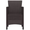 vidaXL Garden Chair 2 pcs Brown 20.87 x 19.29 x 33.46 in Polypropylene