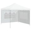 vidaXL Party Tent Sidewall White 100% PE Decorative Inlays