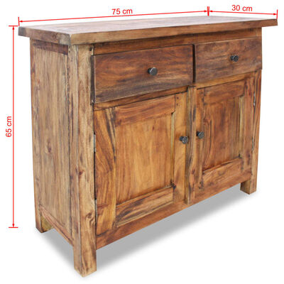 vidaXL Sideboard Solid Reclaimed Wood 29.5"x11.8"x25.6"
