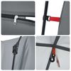 vidaXL Privacy Tent Gray Quick Release Waterproof