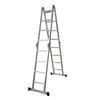vidaXL Aluminium Step Ladder 8 Steps 330.7 lb