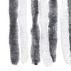 vidaXL Fly Curtain Grey and White 39.4x78.7" Chenille