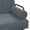 vidaXL Sofa Bed Dark Grey Velvet, Plywood, Foam Large
