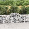 vidaXL Gabion Basket Set of 50 Silver Galvanized Steel Large