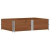 vidaXL Garden Planter Brown Solid Pine Wood 59.1x39.4 in Foldable