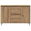 vidaXL Sideboard Artisan Oak 39.96 x 13.78 x 27.56 in Engineered Wood