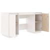 vidaXL Desk White Solid pine wood 55.1 x 19.7 x 29.5 in Desk