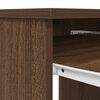 vidaXL Desk Brown Oak Engineered Wood 33.9 x 19.3 x 29.9 in Desk