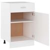vidaXL Drawer Bottom Cabinet White Engineered wood Kitchen Cabinet