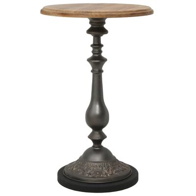 vidaXL End Table Solid Fir Wood 15.7" x25.2" Brown