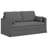 vidaXL Sofa 2 pcs Dark Grey