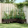 vidaXL Garden Planter Brown Polypropylene Large Planters