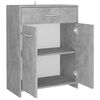 vidaXL Bathroom Cabinet Concrete Gray 23.6"x13"x31.5" Engineered Wood