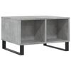 vidaXL Coffee Table Concrete gray Engineered wood, metal Medium