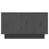 vidaXL Coffee Table Gray Solid pine wood Medium Coffee Table