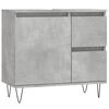 vidaXL Bathroom Furniture Set Concrete grey Engineered wood, iron Standard