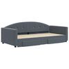 vidaXL Daybed With Trundle Dark grey
