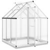 vidaXL Greenhouse Silver and transparent
