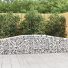 vidaXL Gabion Basket Set of 10 Silver Galvanized iron