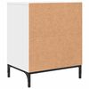 vidaXL Bedside Table with Drawer White 49 x 36 x 61 cm Engineered wood