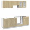 vidaXL Kitchen Cabinet Set Set of 8 Sonoma Oak Engineered Wood Large