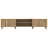 vidaXL TV Cabinet Artisan Oak Engineered wood, solid eucalyptus wood