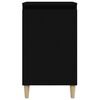 vidaXL Bedside Cabinet Set of 2 Black