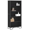 vidaXL Book Cabinet Black Engineered wood Tall Book Cabinet