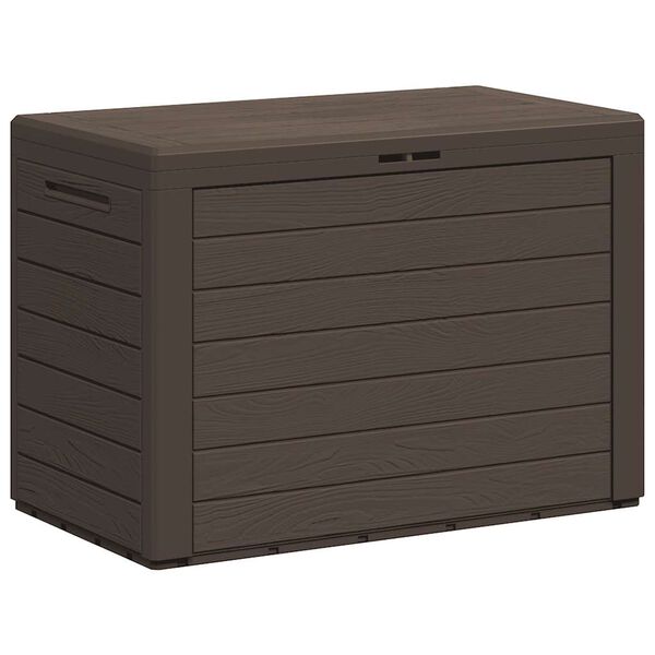 vidaXL Storage Box Brown Polypropylene 30.7 x 17.3 x 21.7 in Storage Box