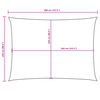 vidaXL Sunshade Sail Oxford Fabric Rectangular 8.2x13.1' Taupe