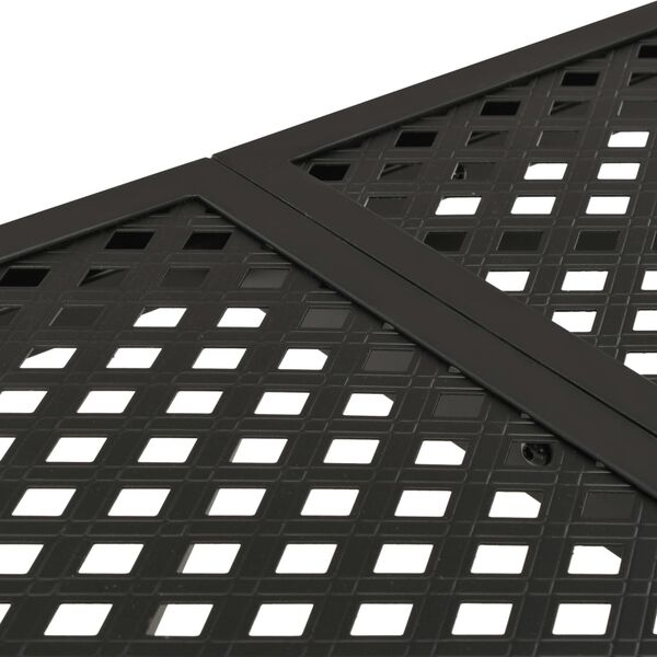 vidaXL Outdoor Table Black E-coated and powder-coated steel