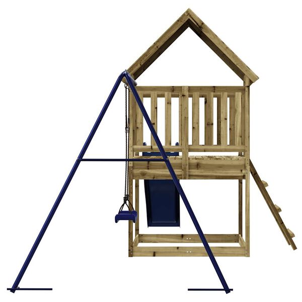 vidaXL Outdoor Playset Blue, Pine