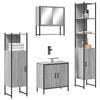 vidaXL Bathroom Furniture Set Grey Sonoma