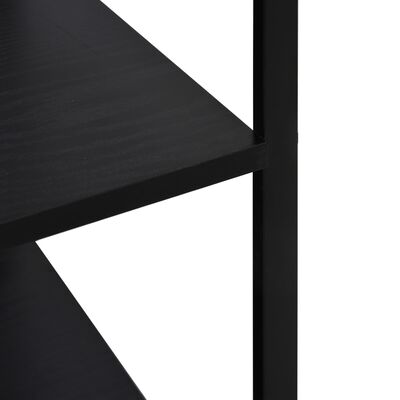 vidaXL Microwave Cabinet Black 23.6"x15.6"x31.3" Engineered Wood