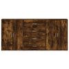 vidaXL Sideboard Smoked Oak Engineered Wood Sideboard Rectangular