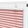 vidaXL Pleated Blind Pink 100% Polyester 45.3 x 59.1 in