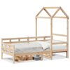 vidaXL Day Bed Natural wood Solid pine wood 80 x 79 in Day Bed